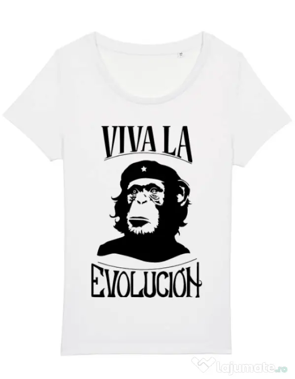 Tricou STANLEY STELLA dama Viva la evolucion Alb