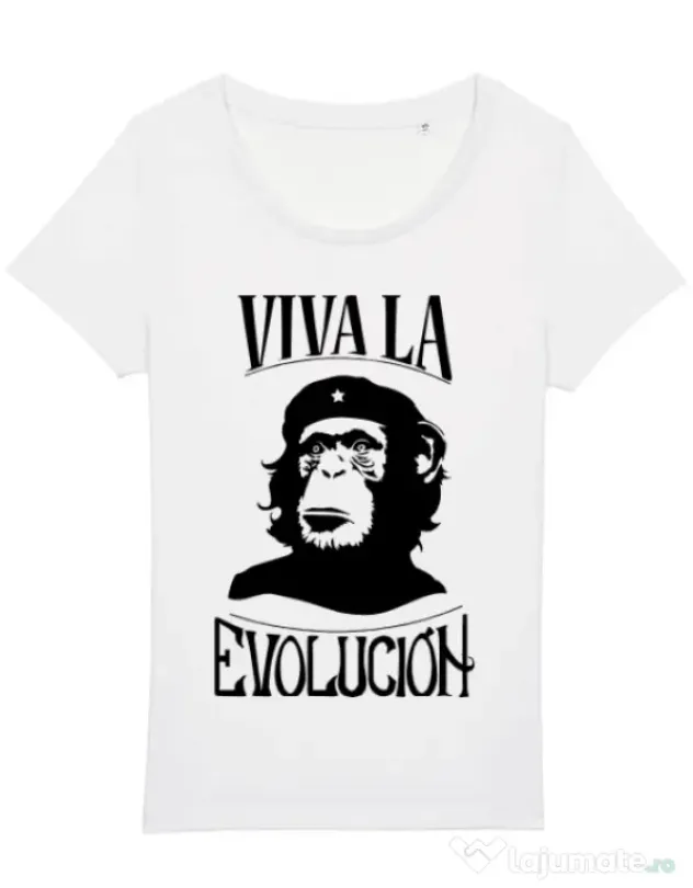 Tricou STANLEY STELLA dama Viva la evolucion Alb