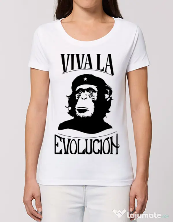 Tricou STANLEY STELLA dama Viva la evolucion Alb