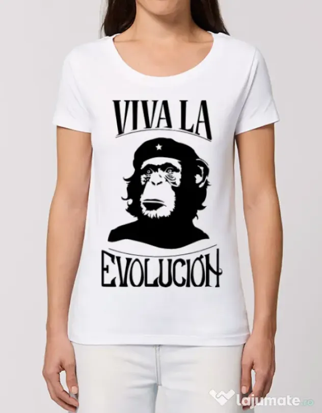 Tricou STANLEY STELLA dama Viva la evolucion Alb