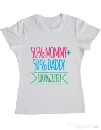 Tricou ADLER dama 100 Cute Alb