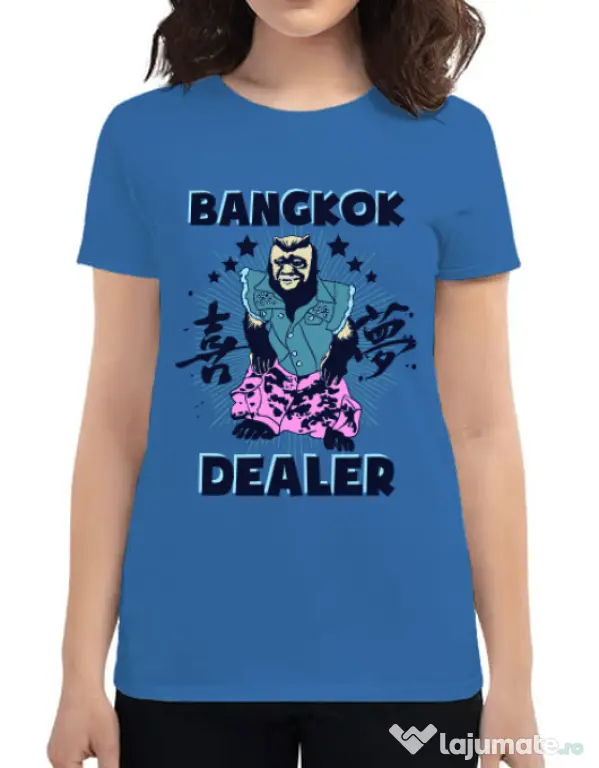 Tricou ADLER dama Bangkok dealer Albastru azuriu