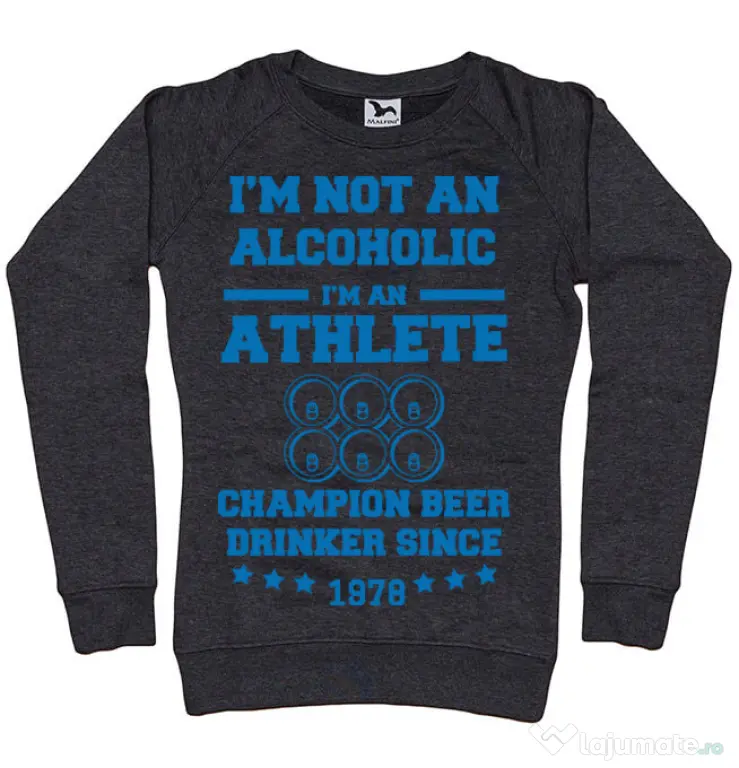 Bluza ADLER dama Beer champion Negru melanj
