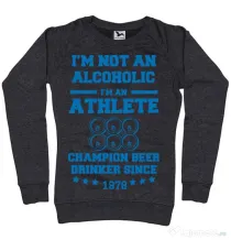 Bluza ADLER dama Beer champion Negru melanj