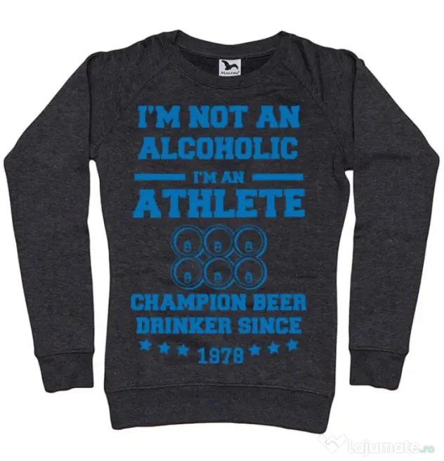 Bluza ADLER dama Beer champion Negru melanj