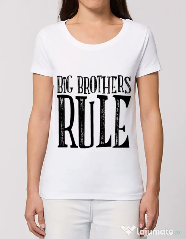 Tricou STANLEY STELLA dama Big brothers rule Alb