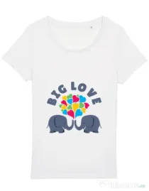 Tricou STANLEY STELLA dama Big love Alb