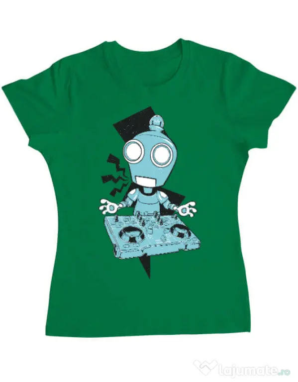 Tricou ADLER dama Dj robot Verde mediu