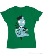 Tricou ADLER dama Dj robot Verde mediu