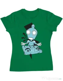 Tricou ADLER dama Dj robot Verde mediu