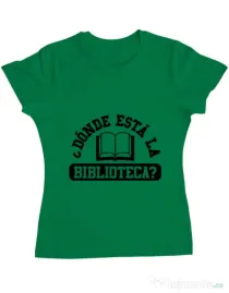 Tricou ADLER dama Donde esta la biblioteca Verde mediu