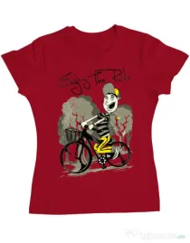 Tricou ADLER dama Enjoy the ride Rosu