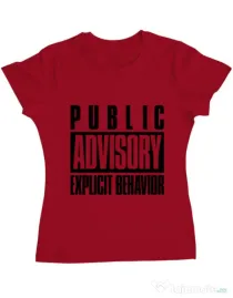 Tricou ADLER dama Explicit behavior Rosu