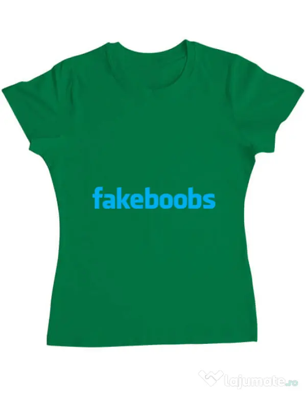 Tricou ADLER dama Fakeboobs Verde mediu