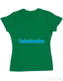 Tricou ADLER dama Fakeboobs Verde mediu