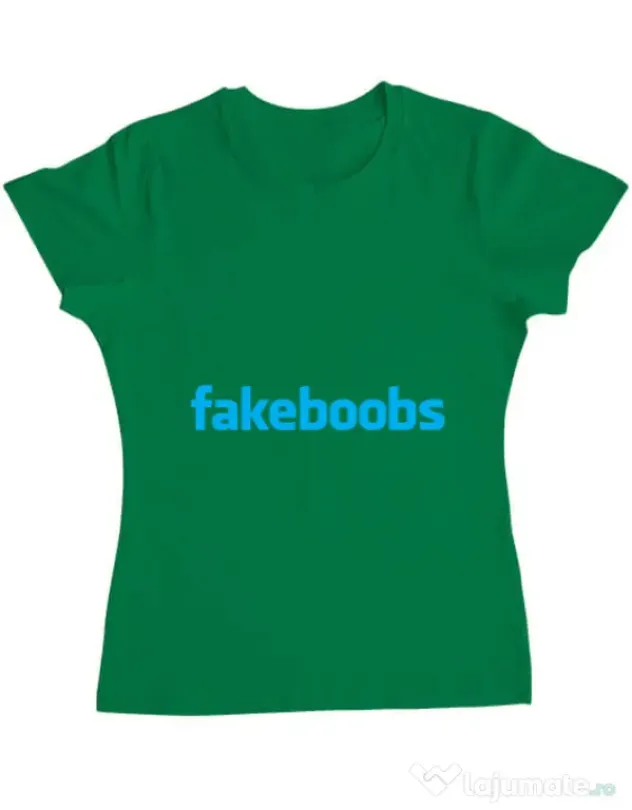 Tricou ADLER dama Fakeboobs Verde mediu
