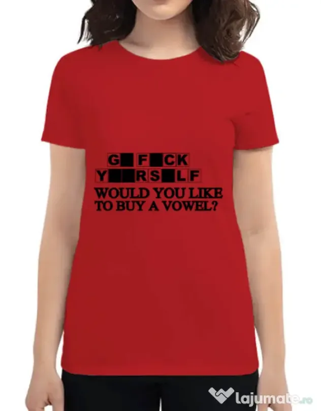 Tricou ADLER dama Go fuck yourself Rosu