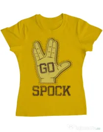Tricou ADLER dama Go spock Galben