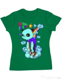 Tricou ADLER dama High panda Verde mediu