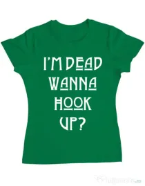 Tricou ADLER dama Wanna hook up Verde mediu