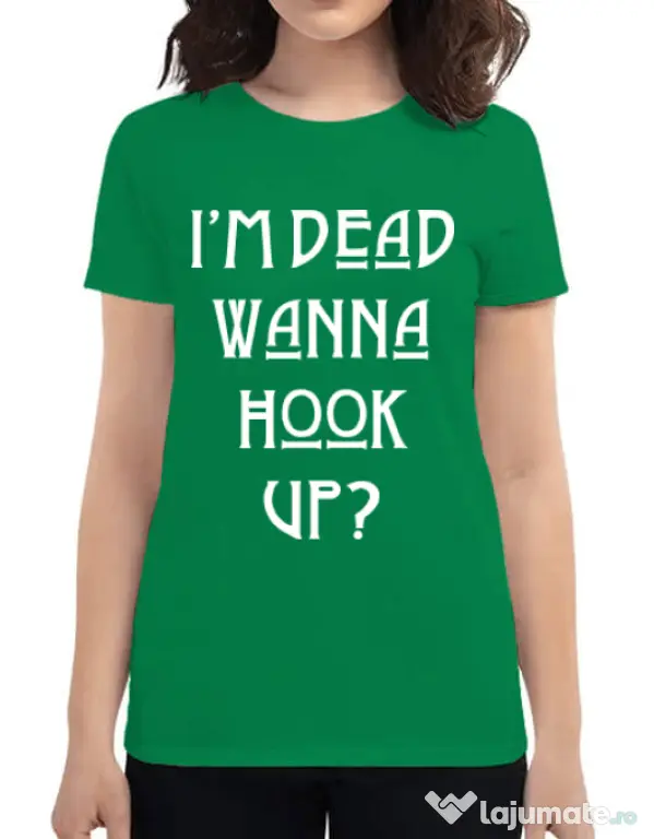 Tricou ADLER dama Wanna hook up Verde mediu