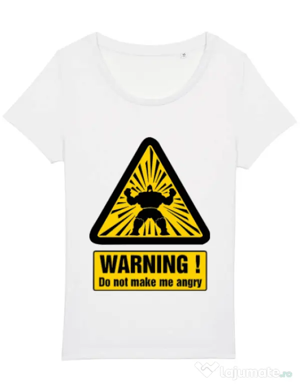 Tricou STANLEY STELLA dama I become angry Alb