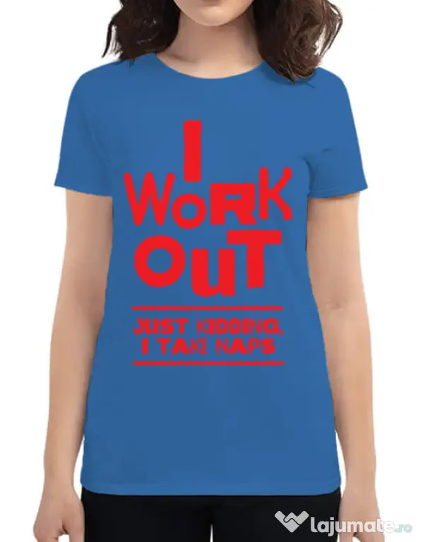 Tricou ADLER dama I work out Albastru azuriu