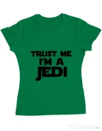 Tricou ADLER dama I am a jedi Verde mediu