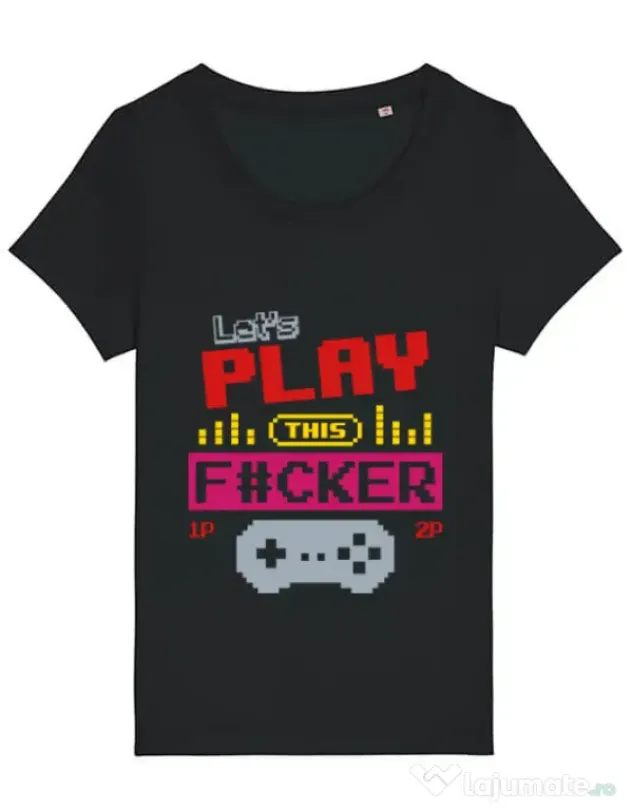 Tricou STANLEY STELLA dama Lets play this Negru