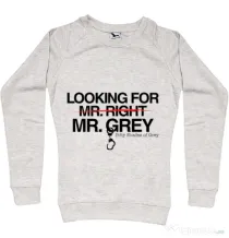 Bluza ADLER dama Looking for Mr Grey Migdala melanj