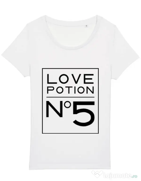 Tricou STANLEY STELLA dama Love potion Alb