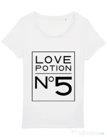Tricou STANLEY STELLA dama Love potion Alb