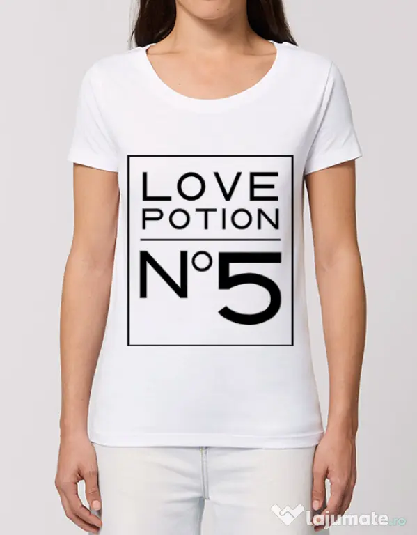 Tricou STANLEY STELLA dama Love potion Alb