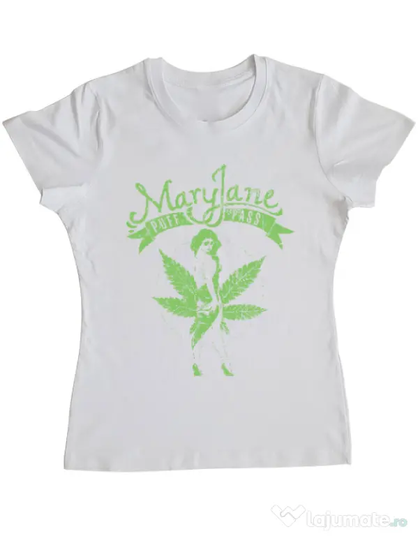 Tricou ADLER dama Mary Jane Alb
