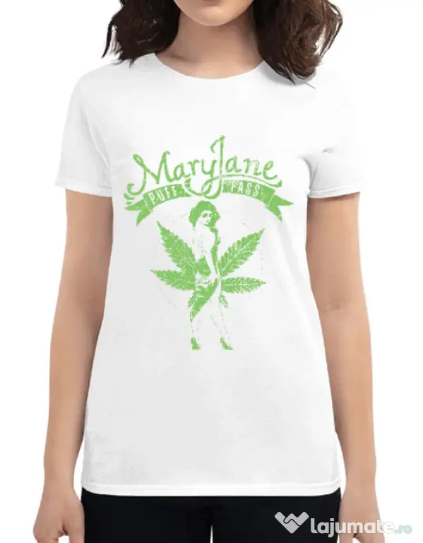 Tricou ADLER dama Mary Jane Alb