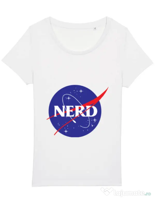Tricou STANLEY STELLA dama Nerd Alb