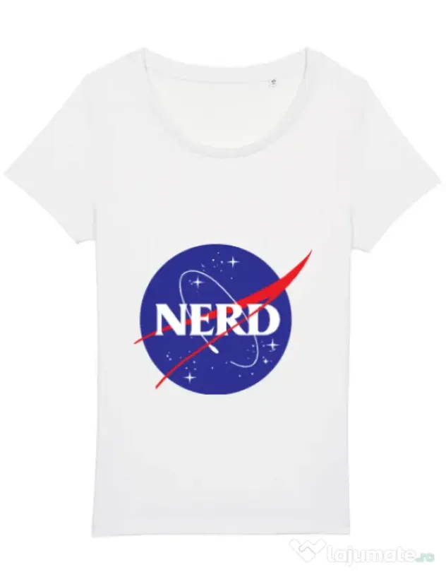 Tricou STANLEY STELLA dama Nerd Alb