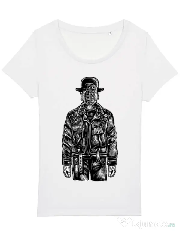 Tricou STANLEY STELLA dama The son of grenade Alb