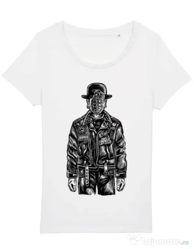Tricou STANLEY STELLA dama The son of grenade Alb