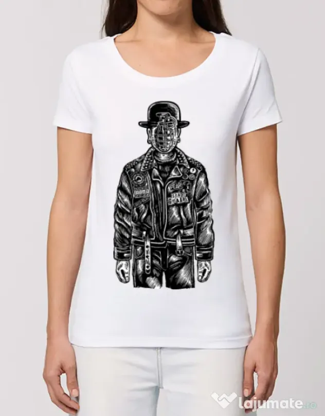 Tricou STANLEY STELLA dama The son of grenade Alb