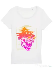 Tricou STANLEY STELLA dama Distorted Alb