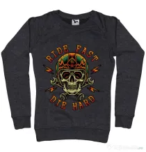 Bluza ADLER dama Bad rider Negru melanj