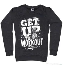 Bluza ADLER dama Get up and go workout Negru melanj