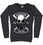 Bluza ADLER dama Gangster skull Negru melanj