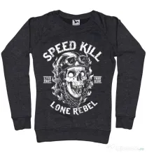 Bluza ADLER dama Speed kill Negru melanj
