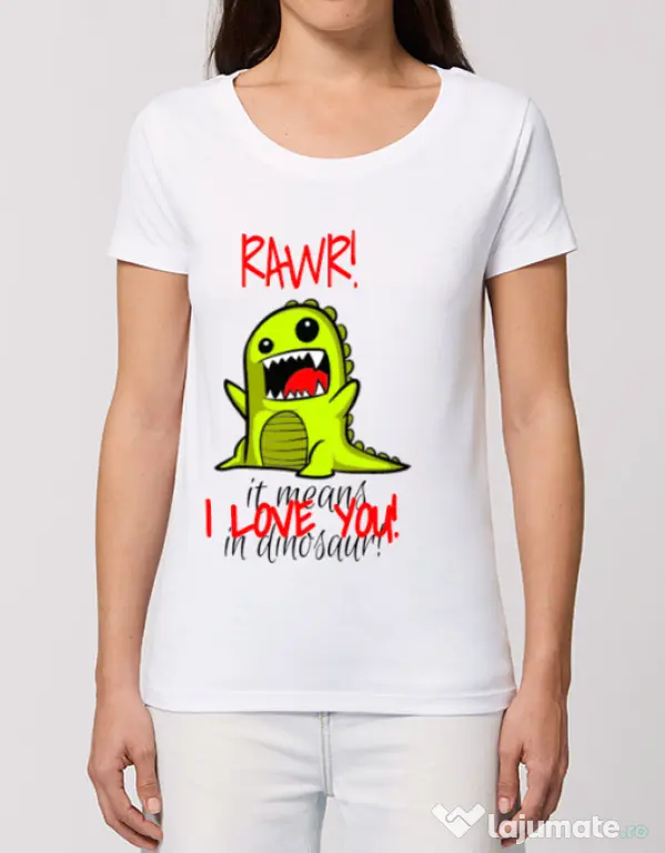 Tricou STANLEY STELLA dama Rawr Alb