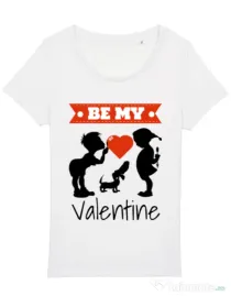 Tricou STANLEY STELLA dama Be my valentine Alb