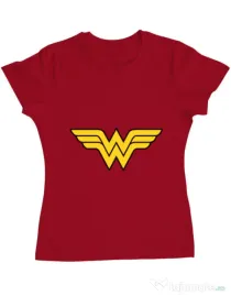 Tricou ADLER dama Wonder woman Rosu