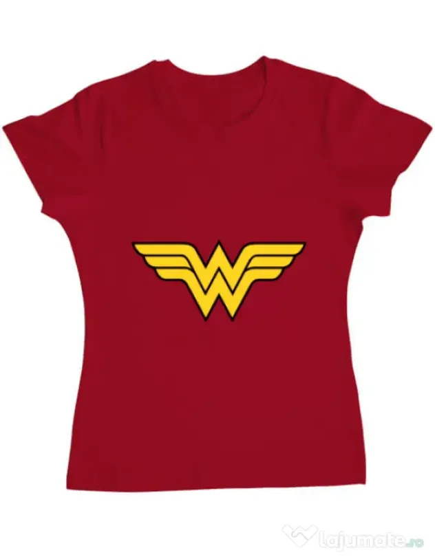 Tricou ADLER dama Wonder woman Rosu