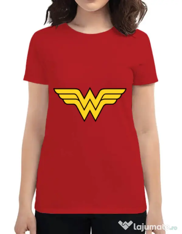 Tricou ADLER dama Wonder woman Rosu